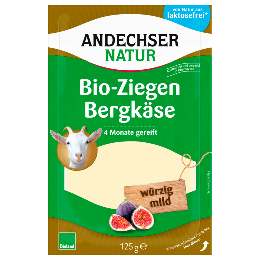 Andechser Natur Bio-Ziegen Bergkäse 125g